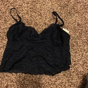 Navy blue camisole crop